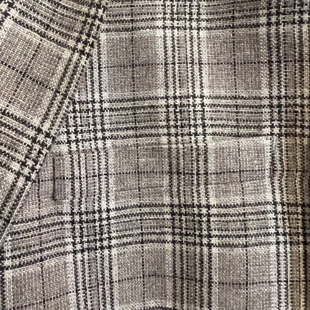 NWT Topman Double Breasted Taupe Plaid Suit, Men's 40R - Picture 5 of 16